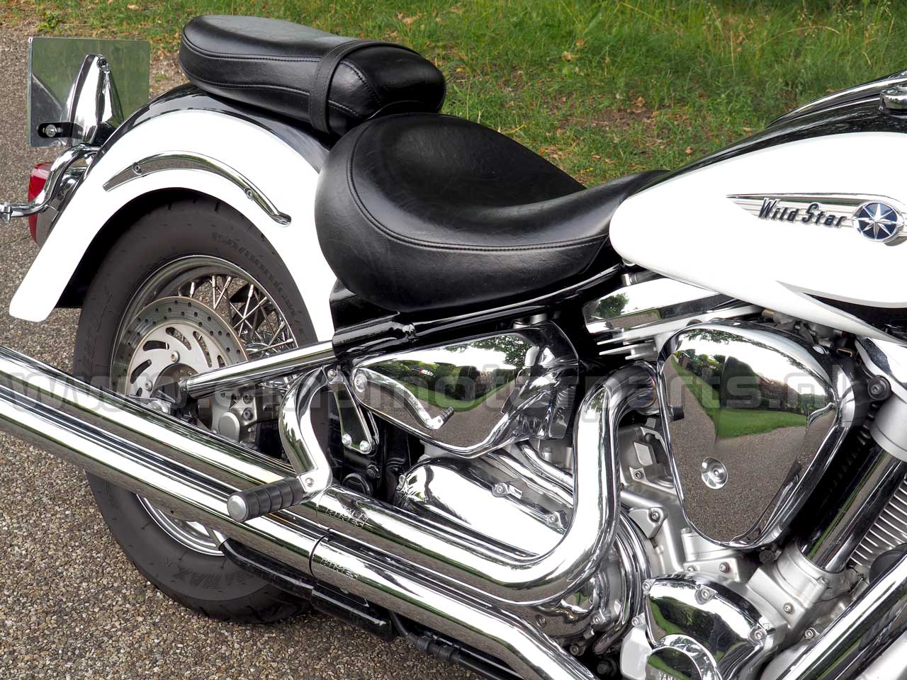 thumbnail image 2 of Front Foot Pegs Footrests Fit For Yamaha V Star 650 XVS650 & Virago 1100 – Aluminum TCMT 2 of 5